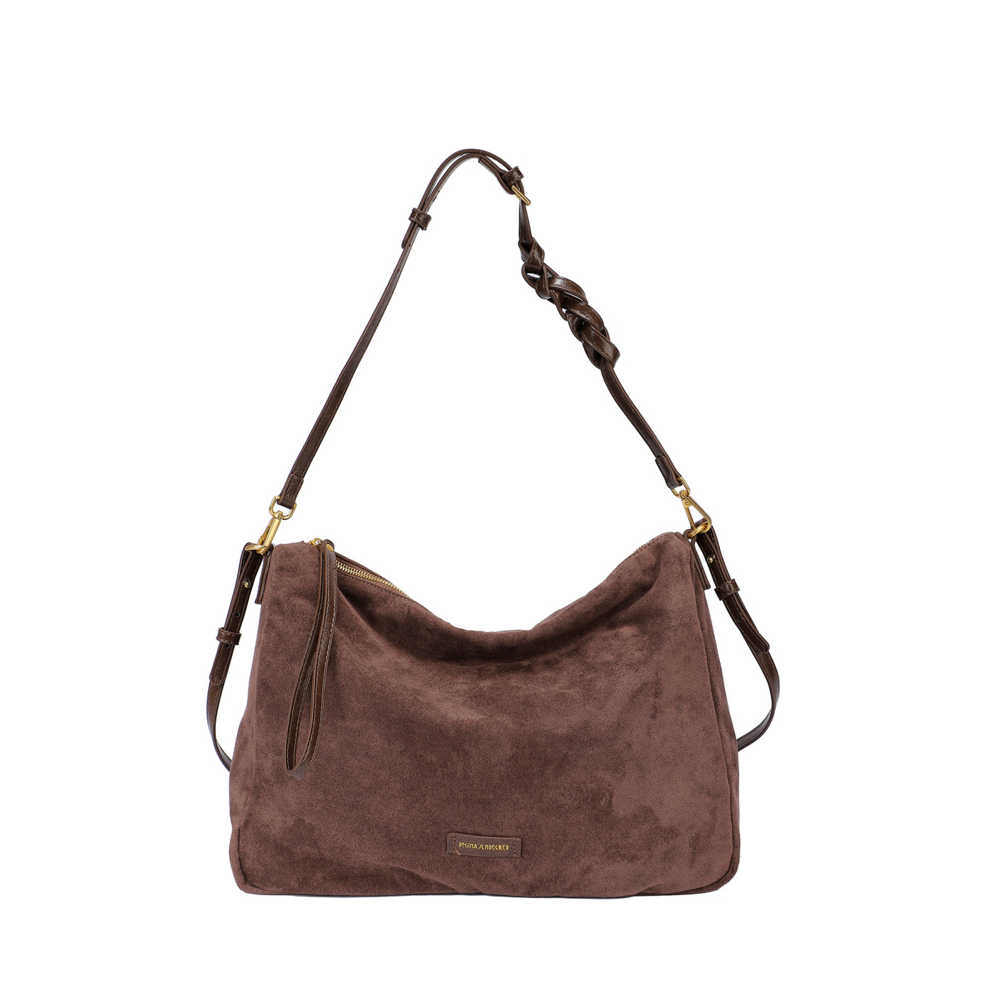 Borsa a tracolla in camoscio