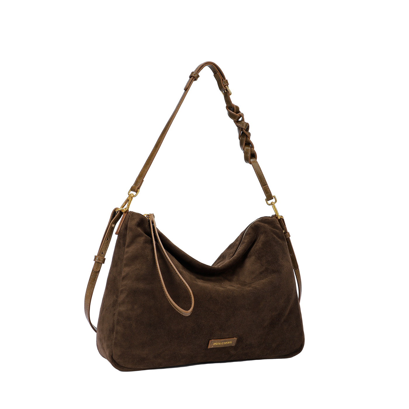 Borsa a tracolla in camoscio