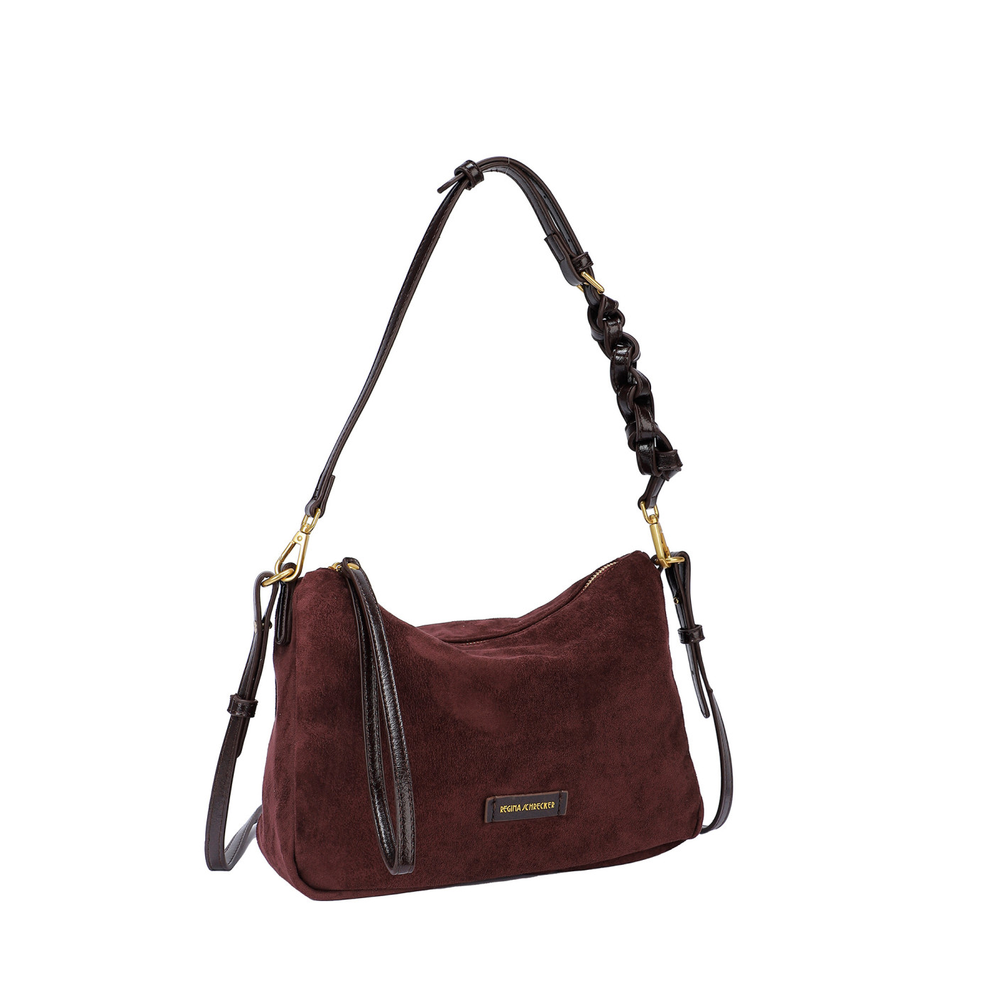Borsa a tracolla in camoscio