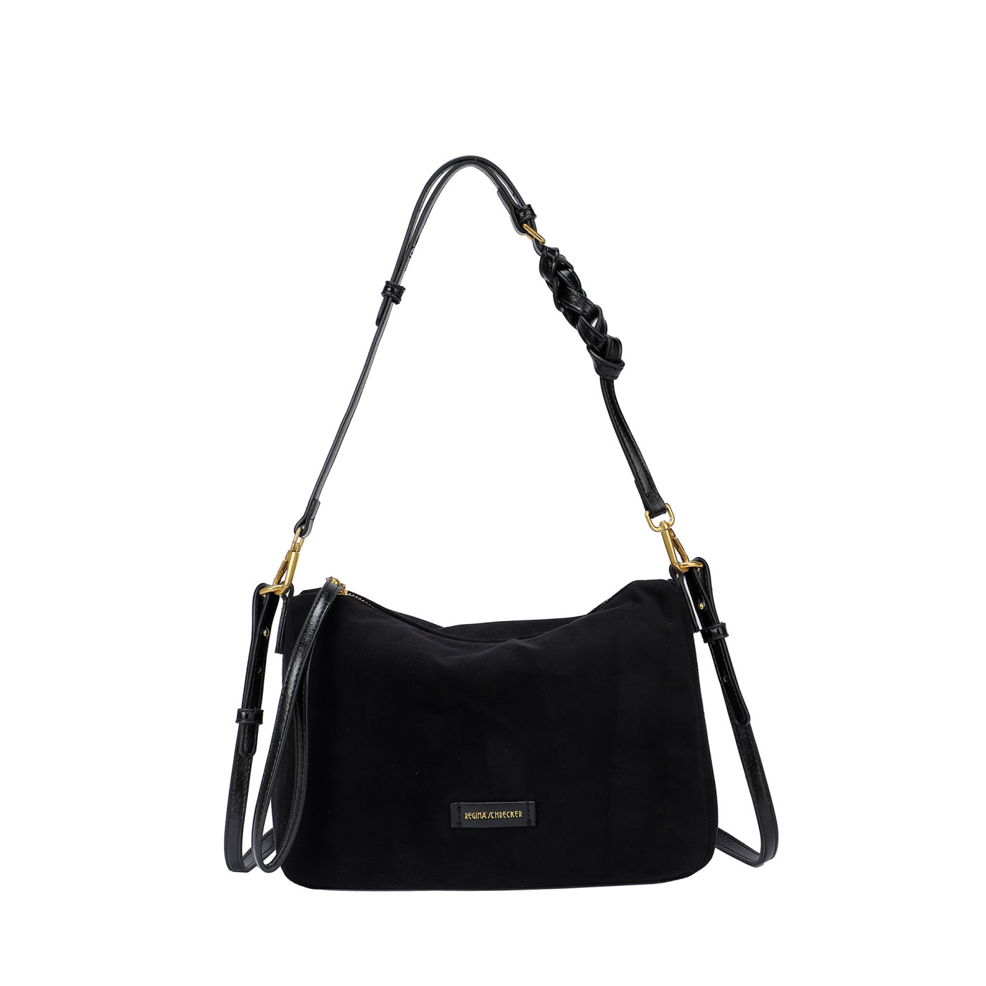Borsa a tracolla in camoscio
