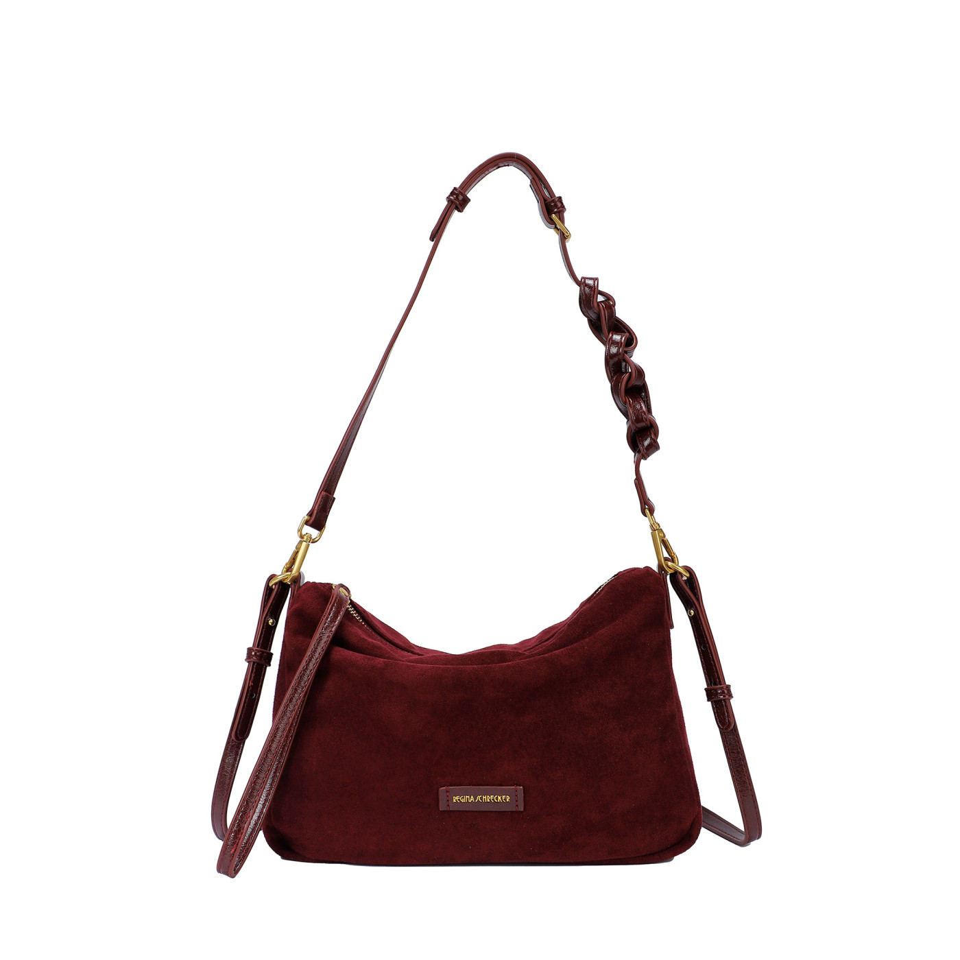 Borsa a tracolla in camoscio