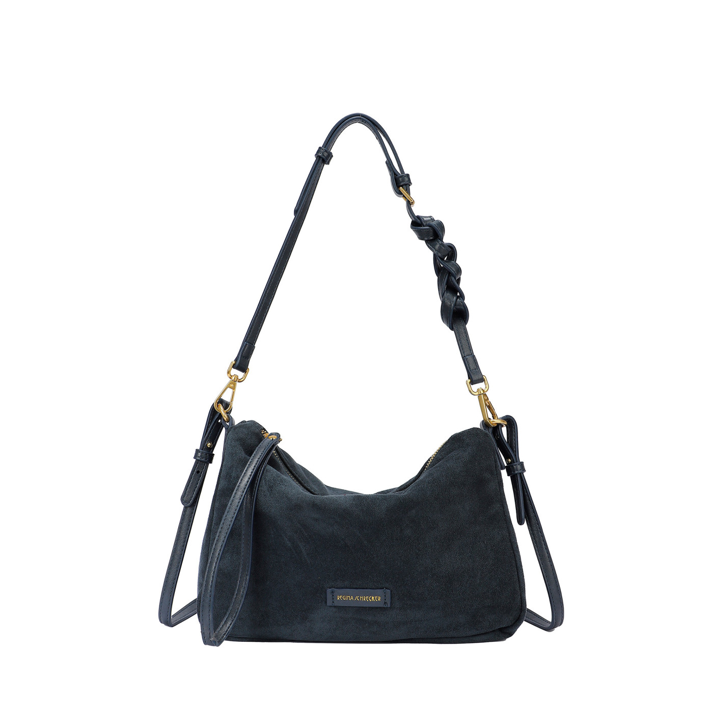 Borsa a tracolla in camoscio
