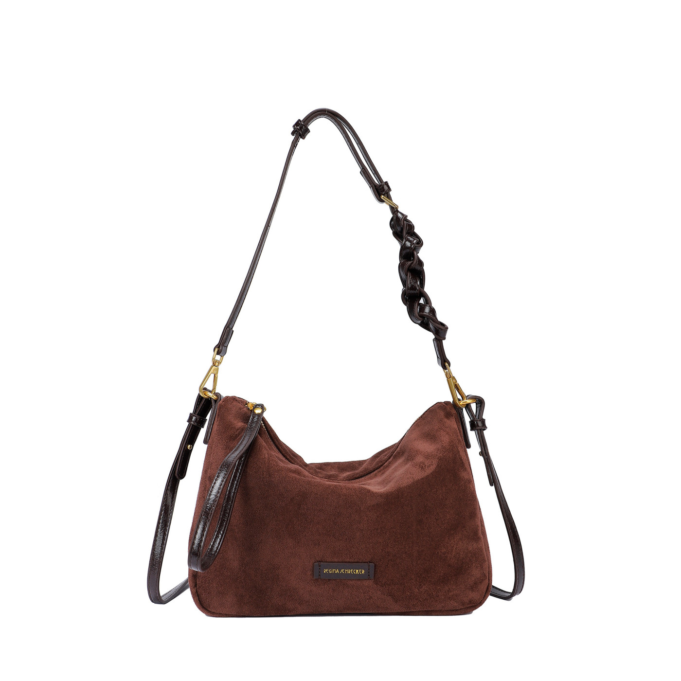 Borsa a tracolla in camoscio