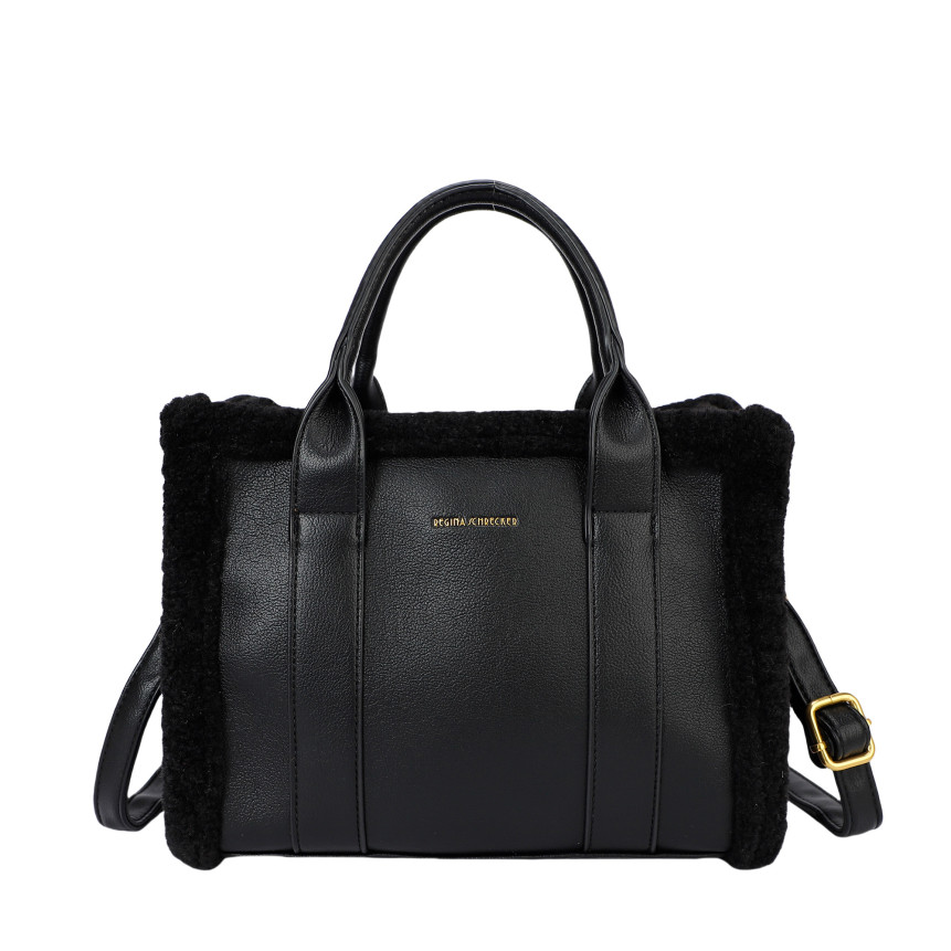 Shopper bag with fur