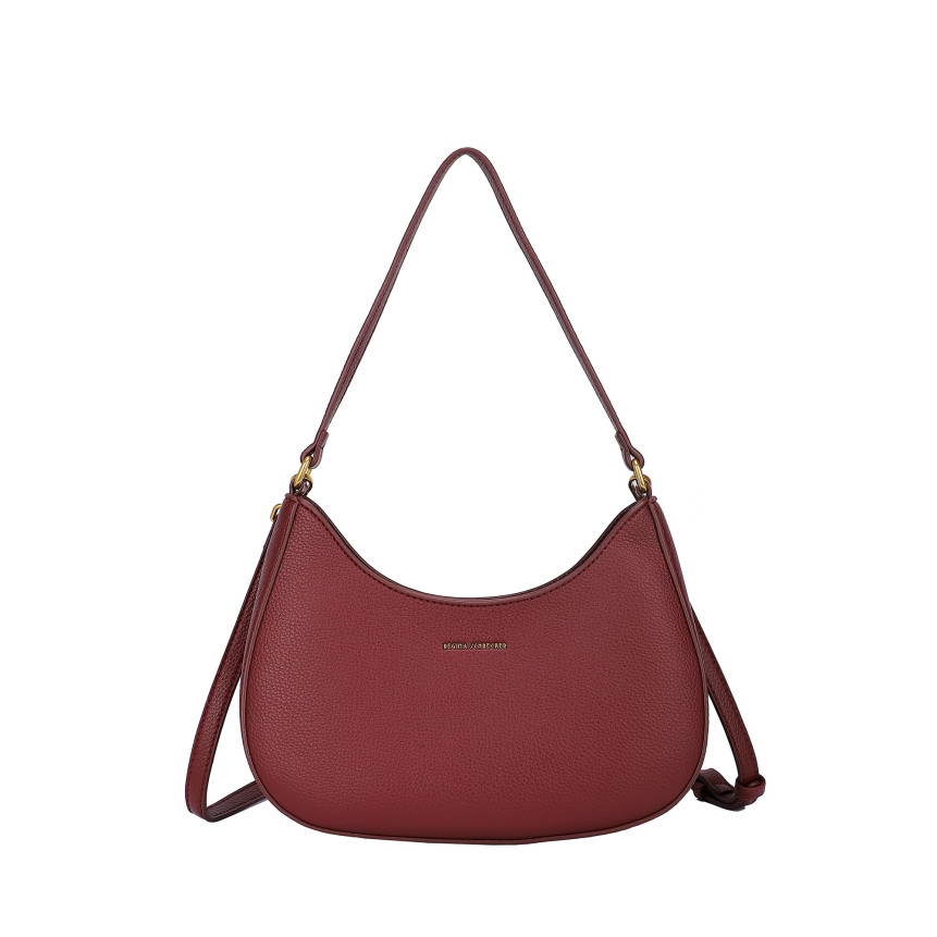 Bolso de hombro con detalles dorados