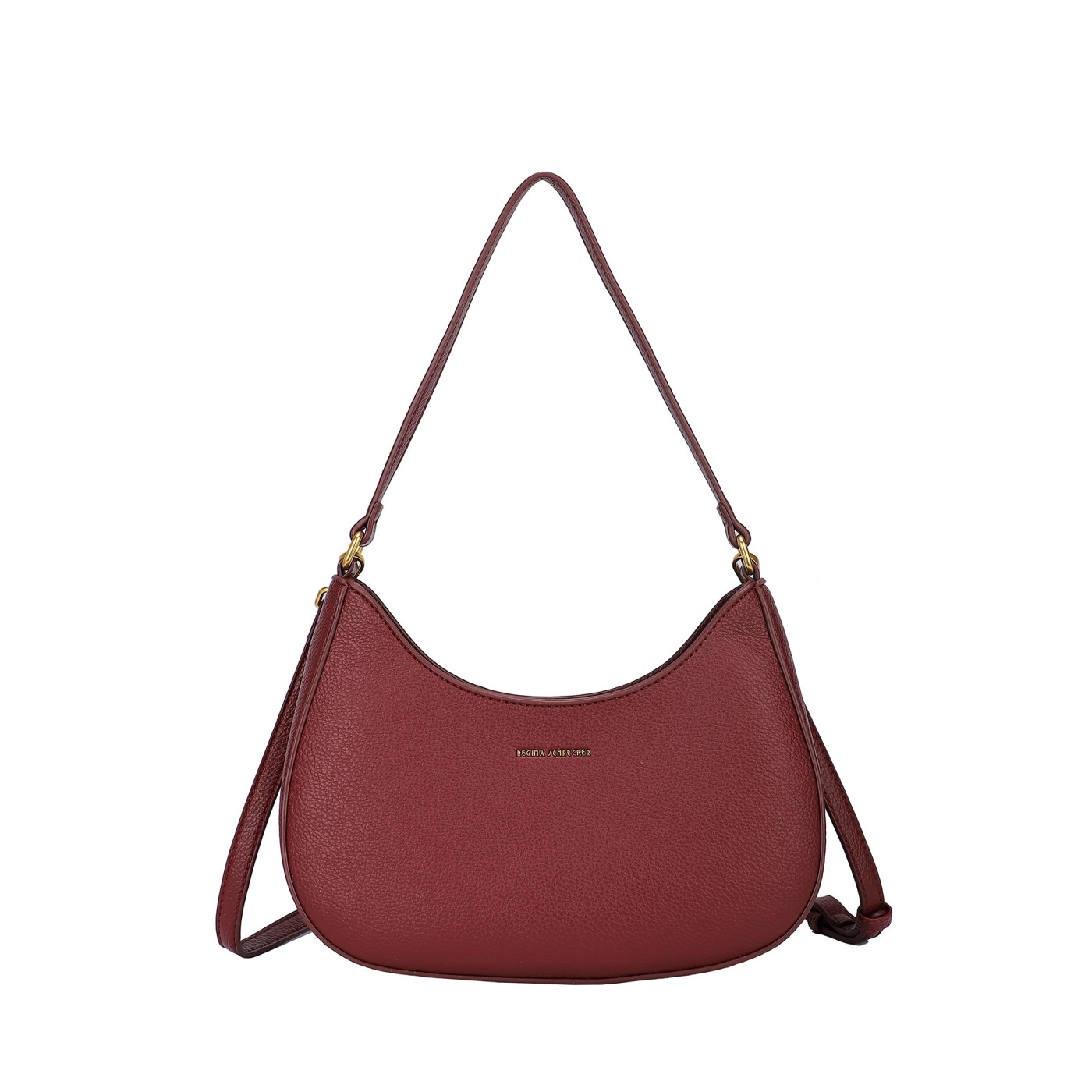 Bolso de hombro con detalles dorados