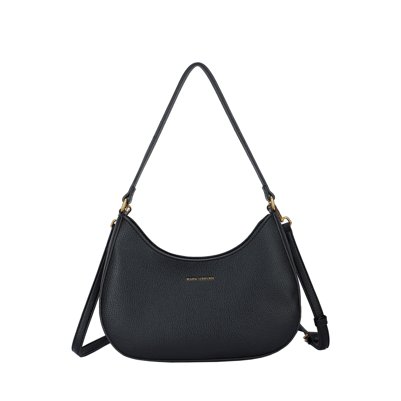 Bolso de hombro con detalles dorados