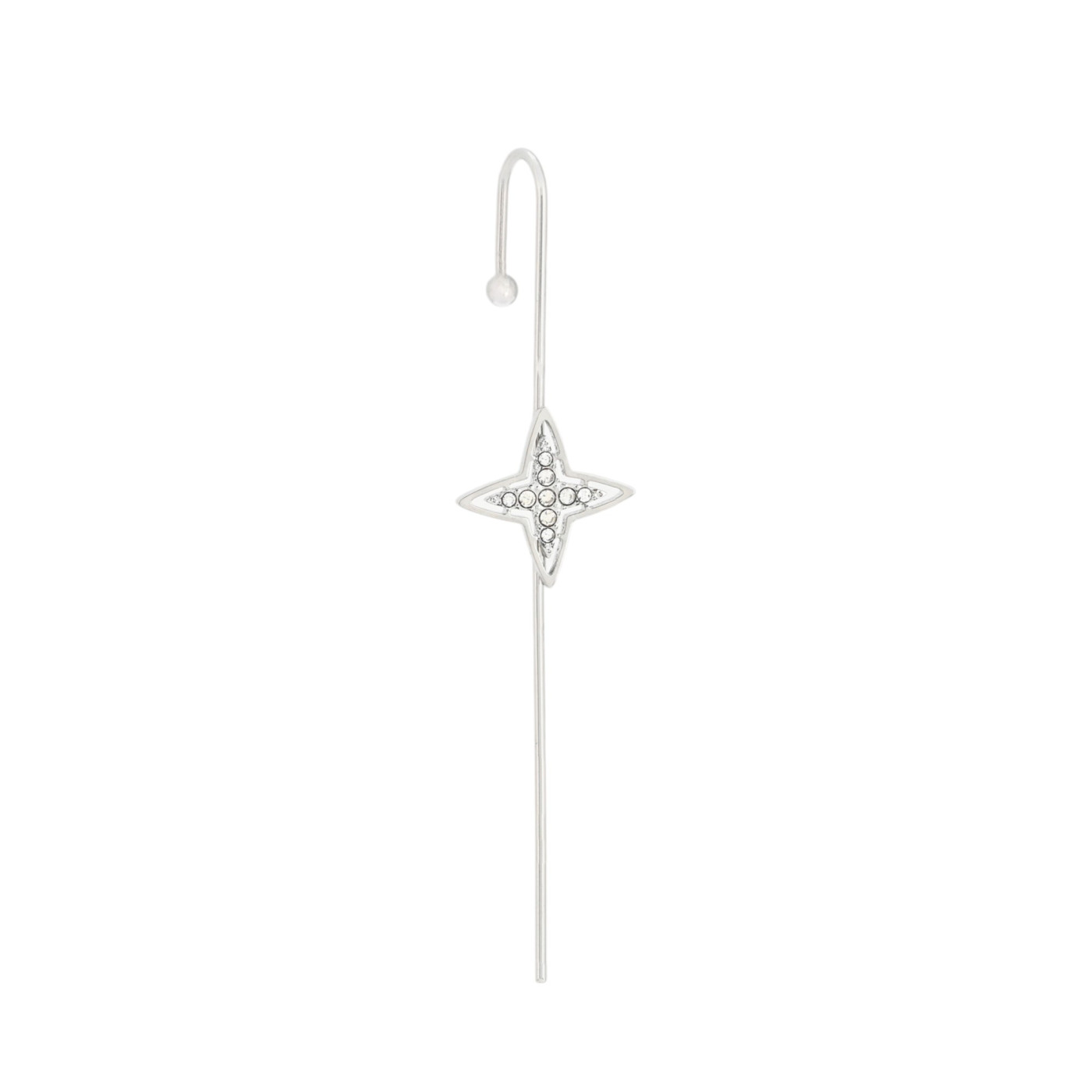 Delicate ear cuff earrings with star