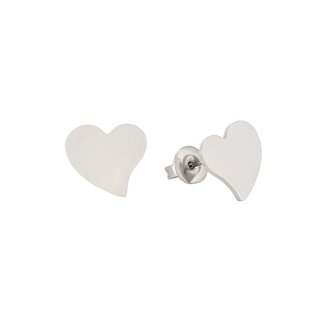 Pendientes corazón liso GB