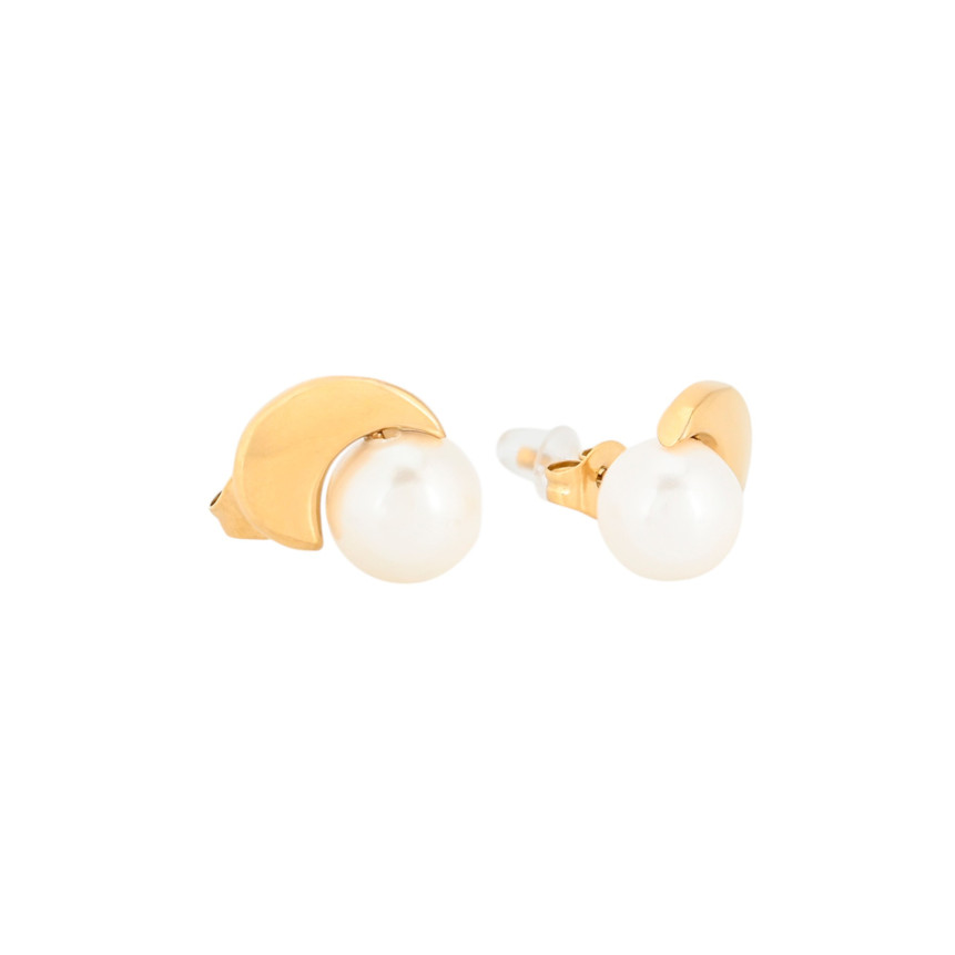 Pendientes luna y perla GB