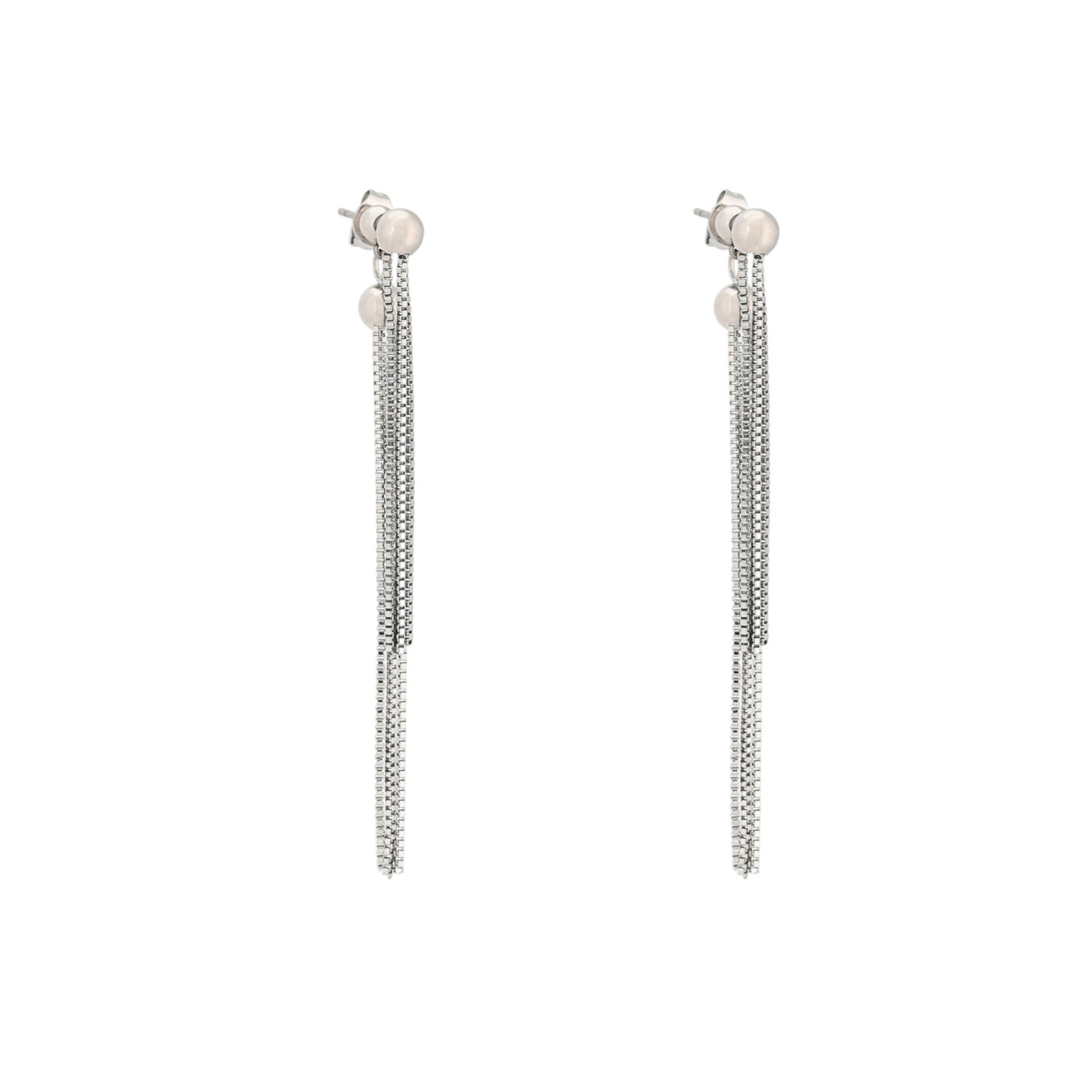 Pendientes en acero largo bola GB