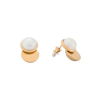 Round pearl earrings GB