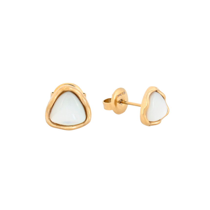 Boucles d’oreilles en acier triangulaires GB