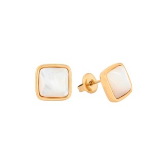Pendientes cuadrados en nácar GB