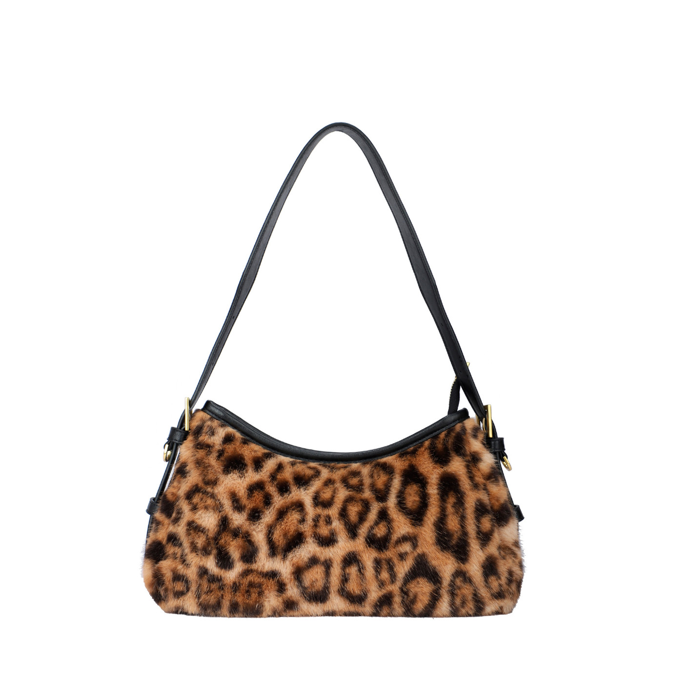 Shoulder bag with tiger print