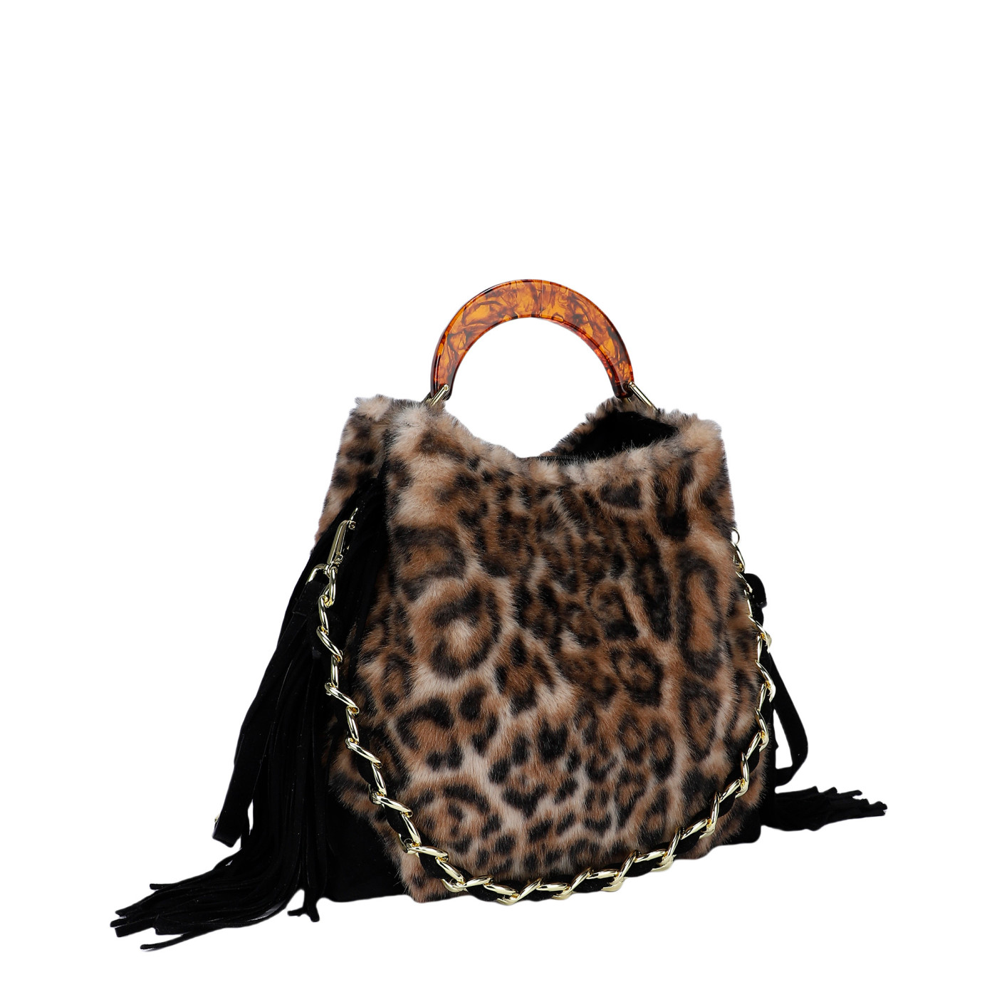 Borsa Shopper con manico in acrilico