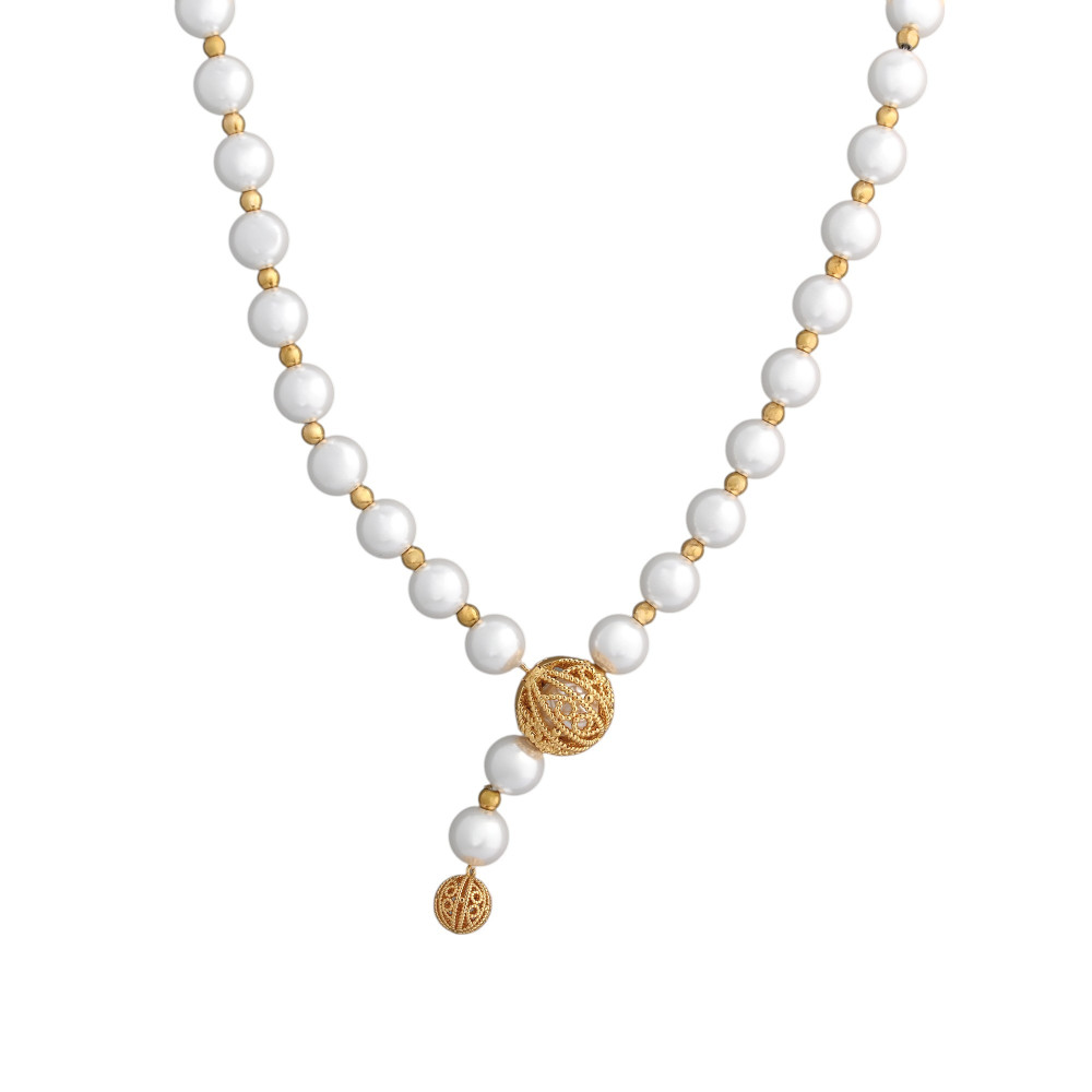 Collar Encantos Portugal ajustable con perlas