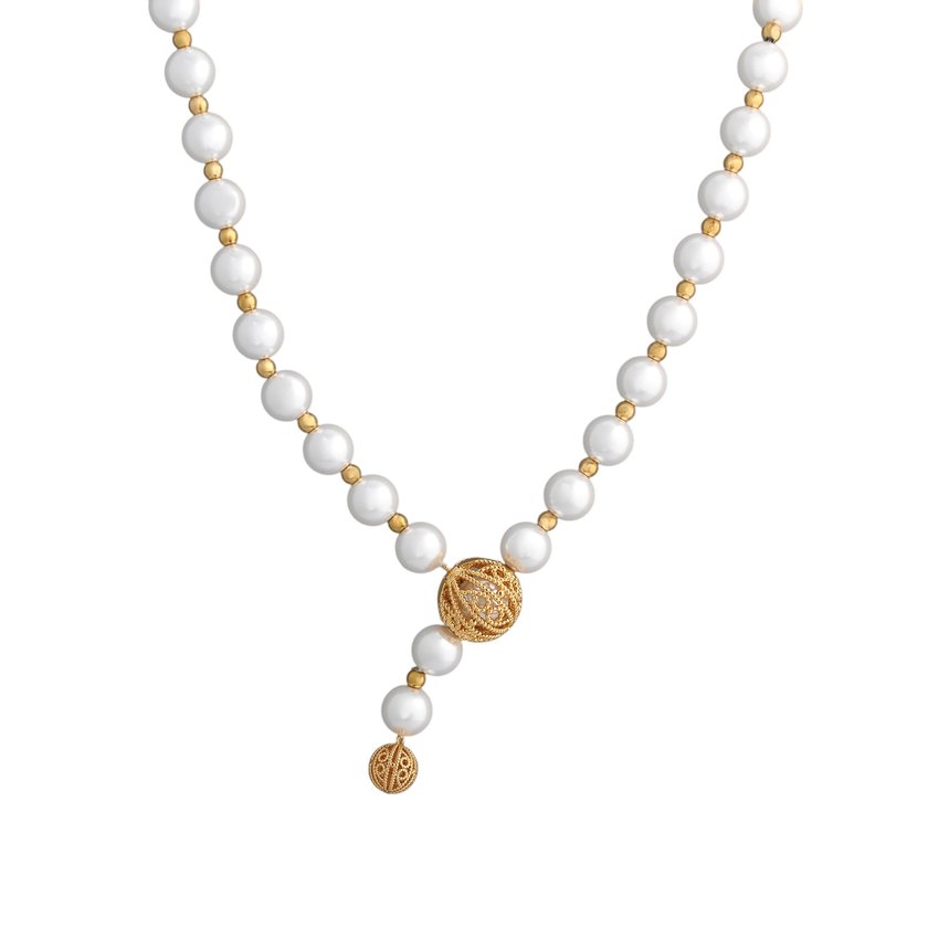 Collana Encantos Portugal regolabile con perle
