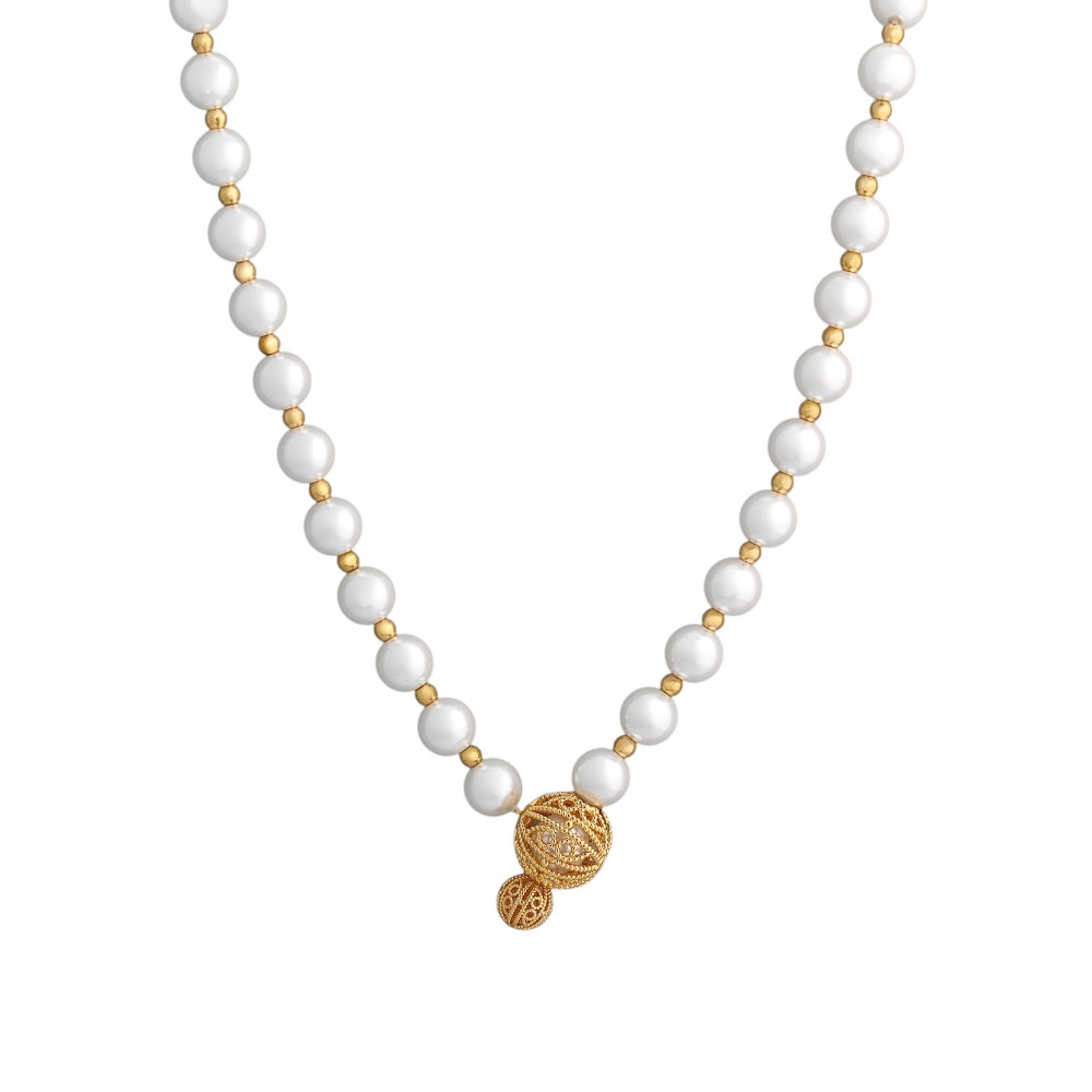 Collar Encantos Portugal ajustable con perlas