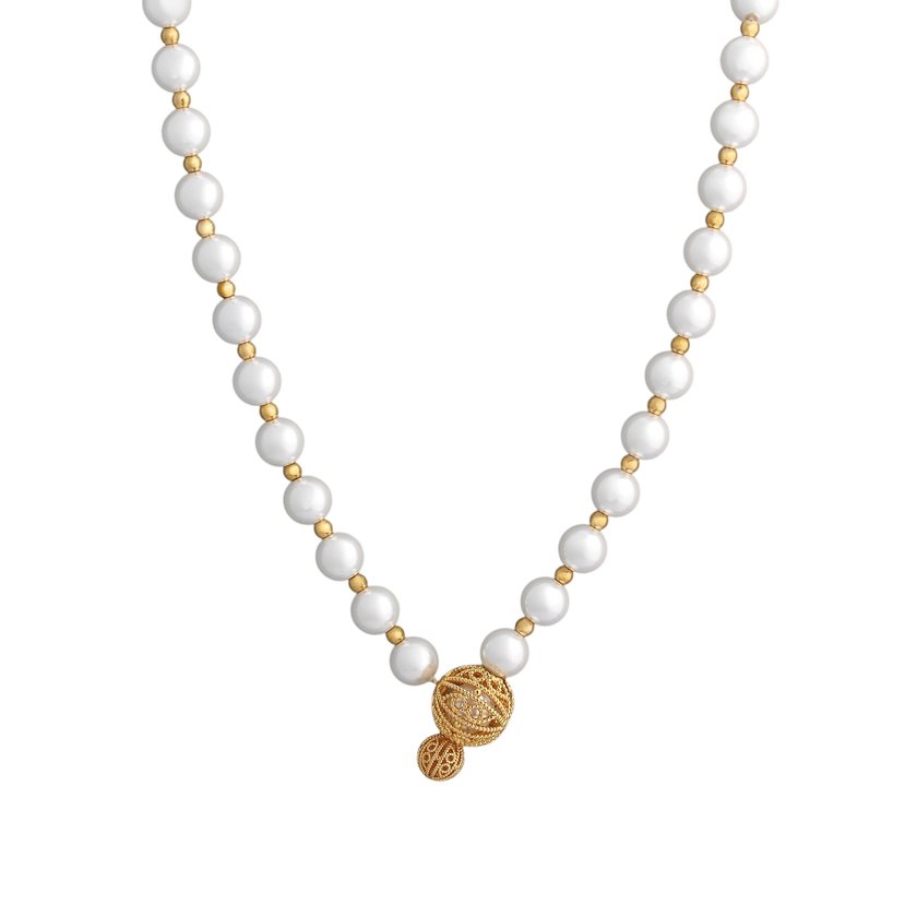 Collana Encantos Portugal regolabile con perle