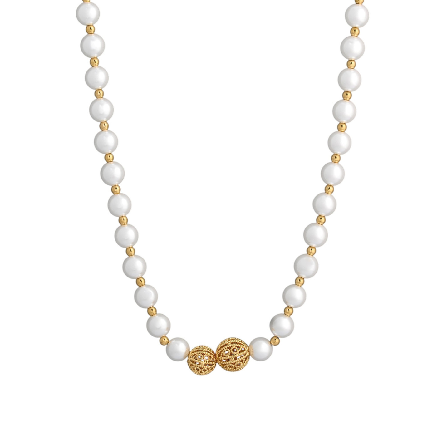 Collier de perles coração de viana GB