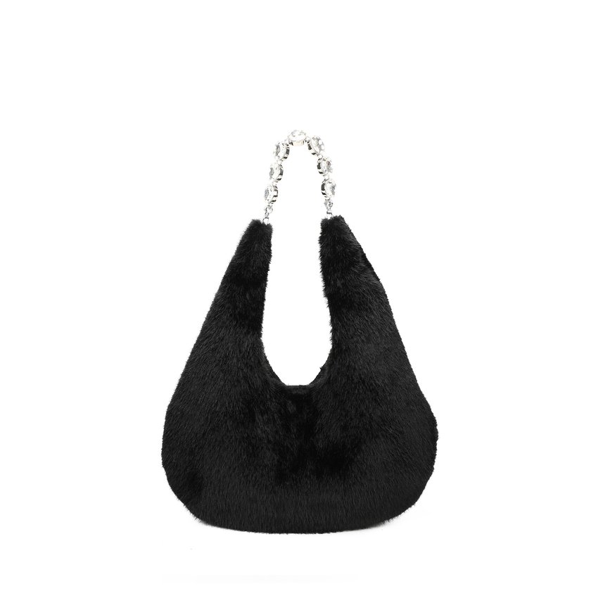 Shopper bag with fur
