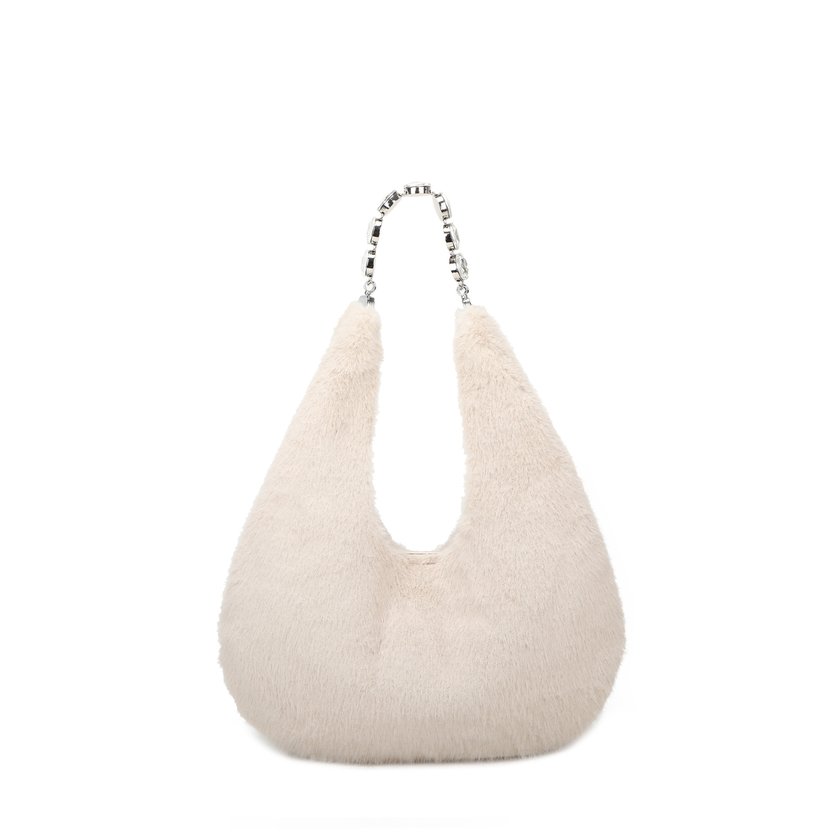 Shopper bag with fur