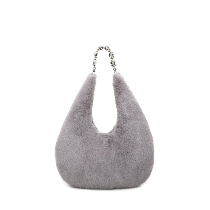 Shopper bag with fur