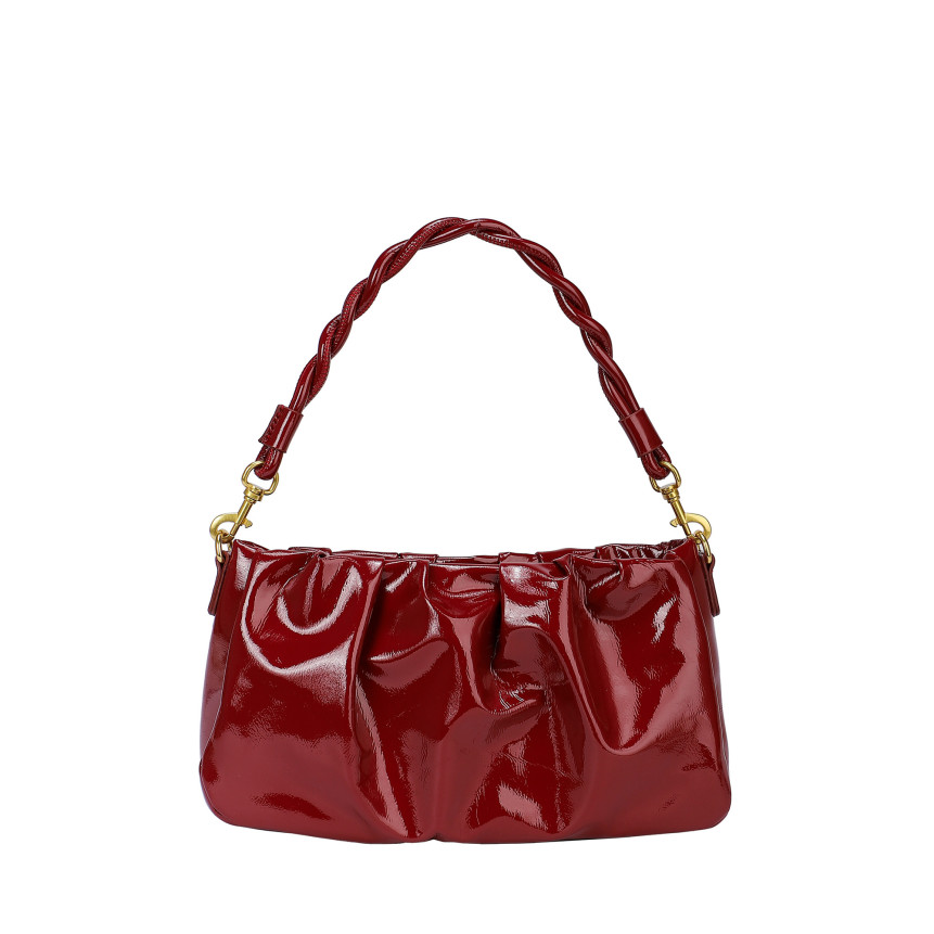 Bolso de hombro en charol