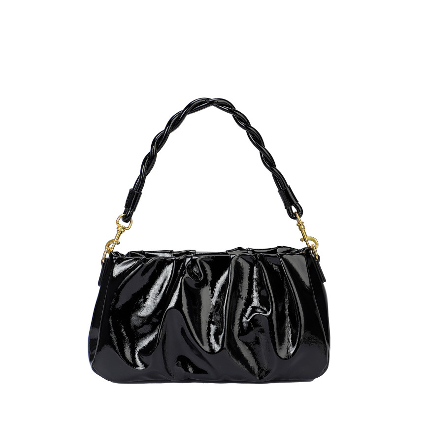 Bolso de hombro en charol