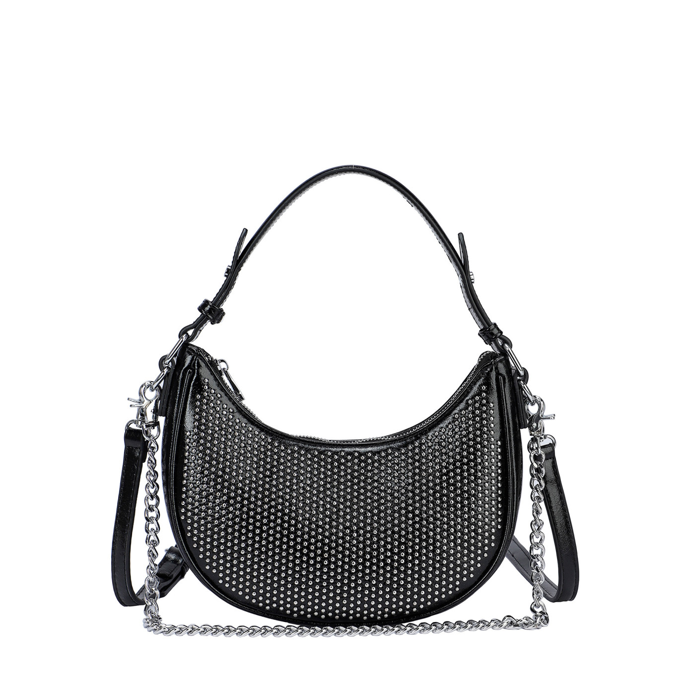 Borsa a tracolla con borchie
