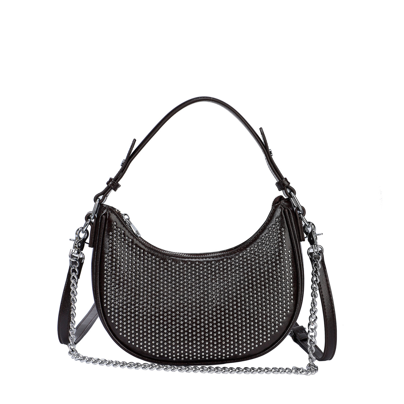 Borsa a tracolla con borchie