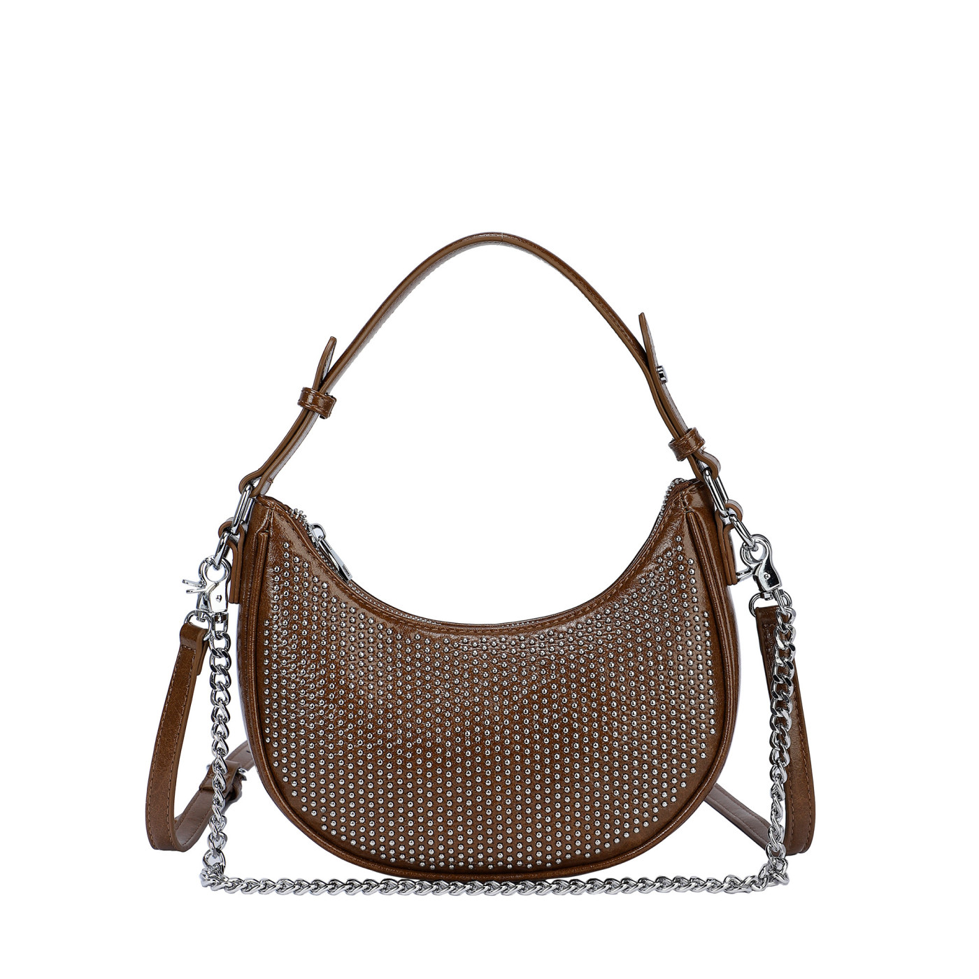 Borsa a tracolla con borchie