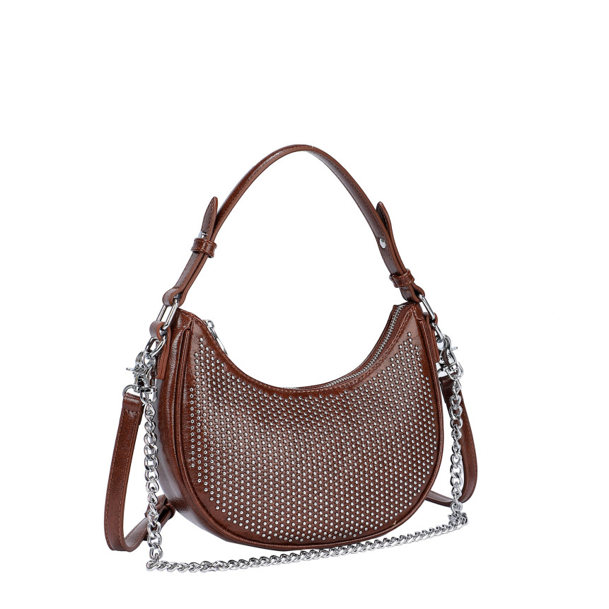Borsa a tracolla con borchie