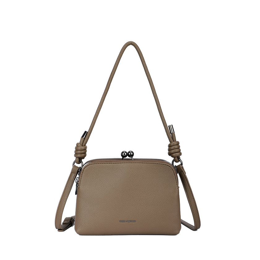 Shoulder bag with grandmother clasp