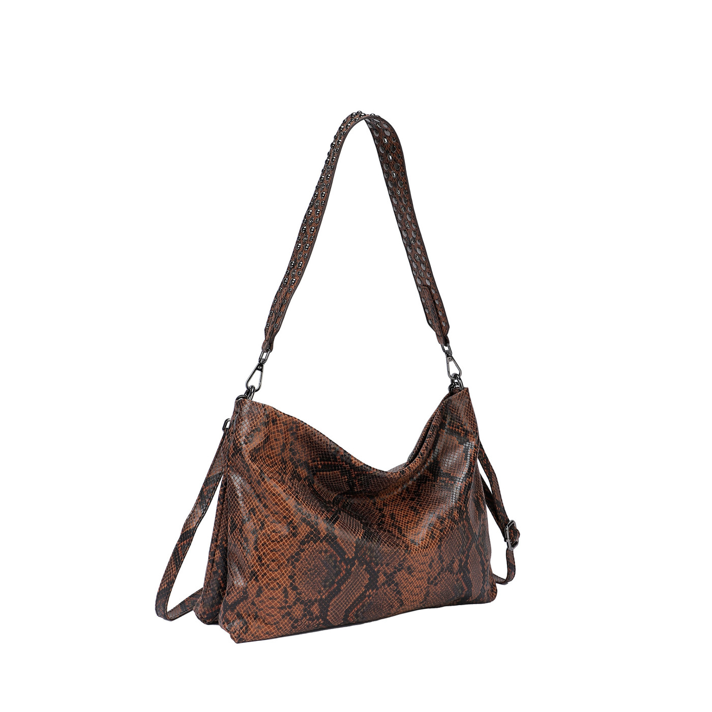 Bolso de hombro con estampado tigresa