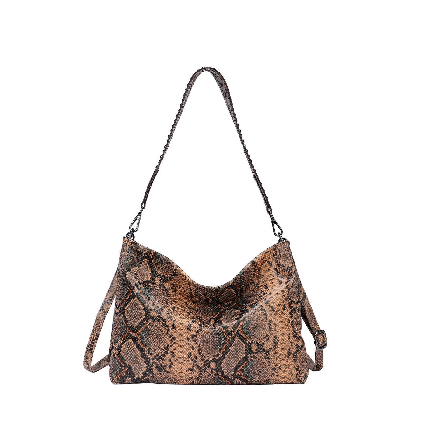 Bolso de hombro con estampado tigresa