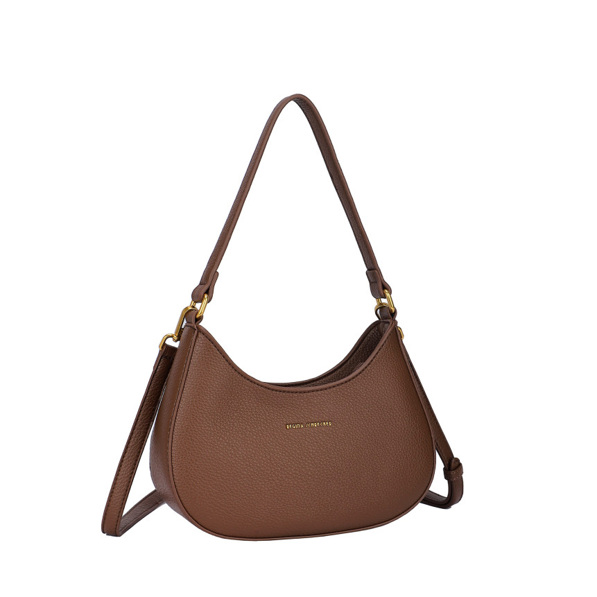 Bolso de hombro con detalles dorados