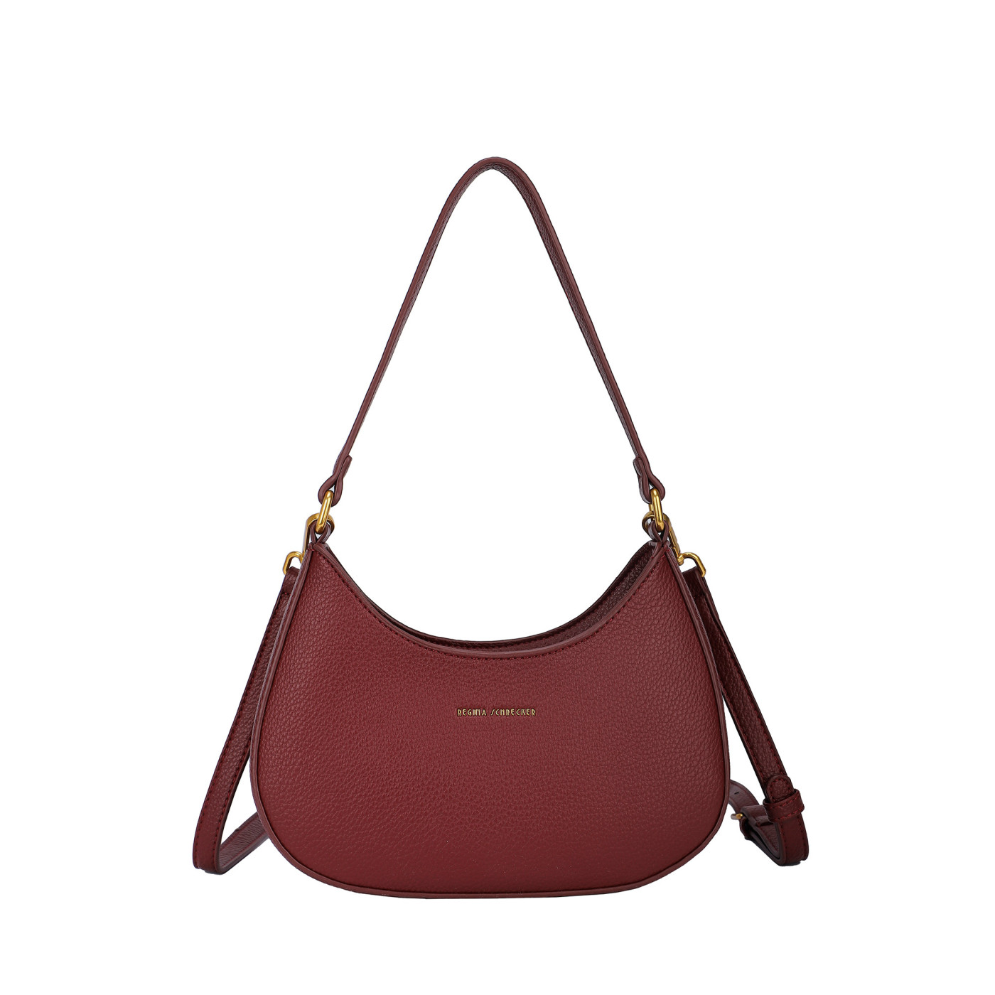 Bolso de hombro con detalles dorados