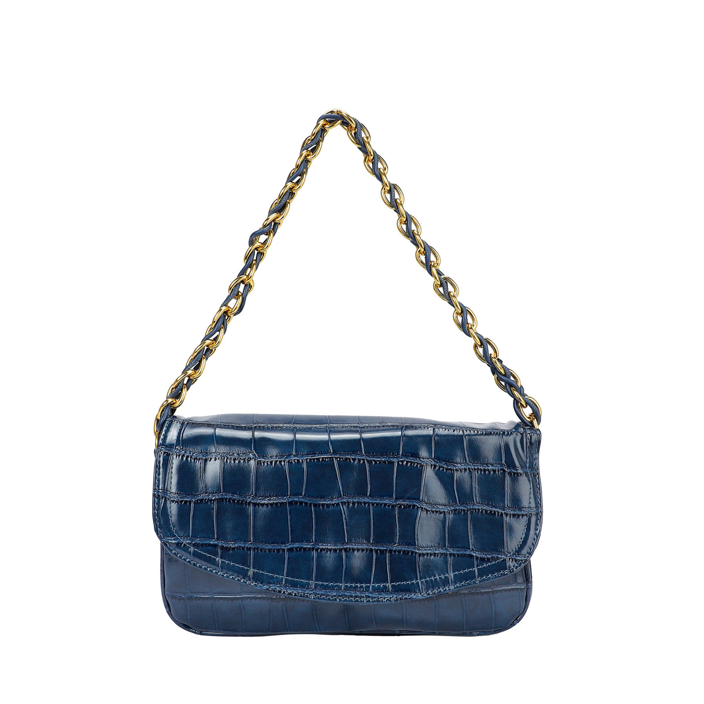 Bolso de hombro en charol