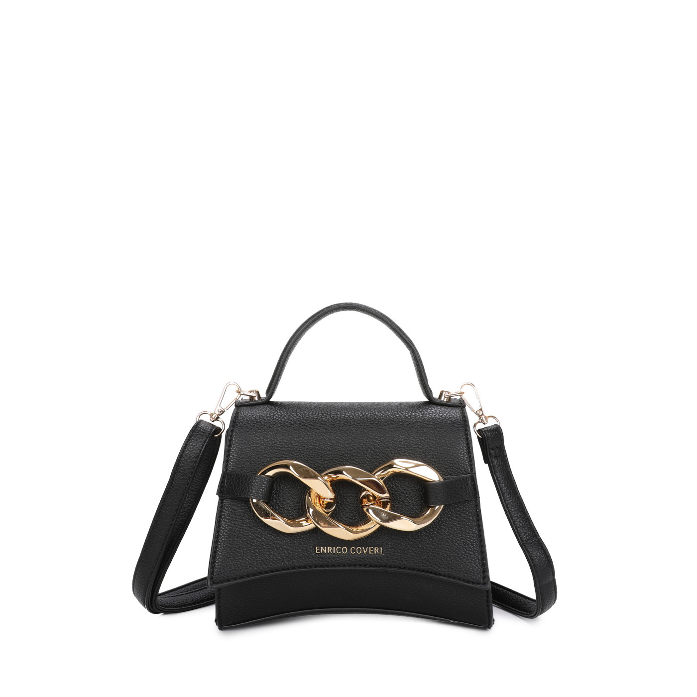 Bolso bandolera con detalles dorados