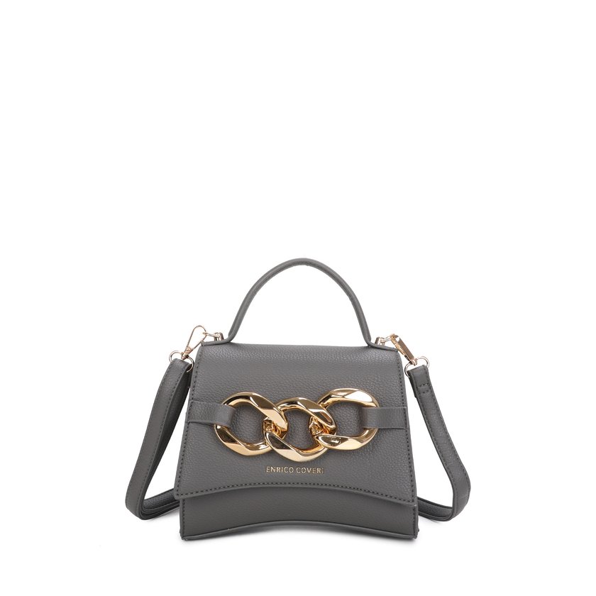 Sac à bandoulière avec détails dorés