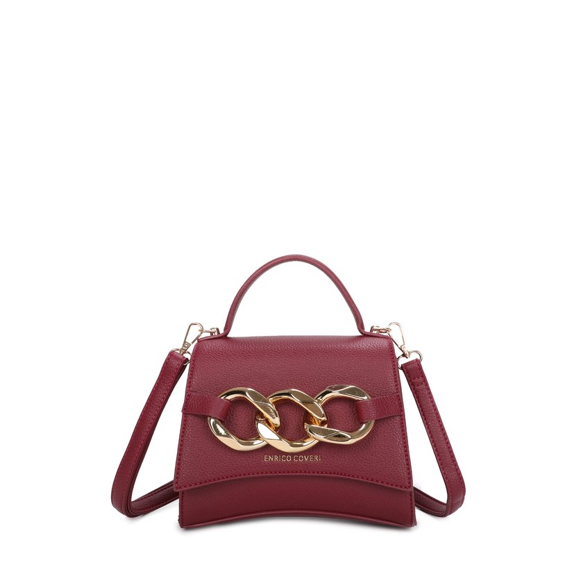Sac à bandoulière avec détails dorés
