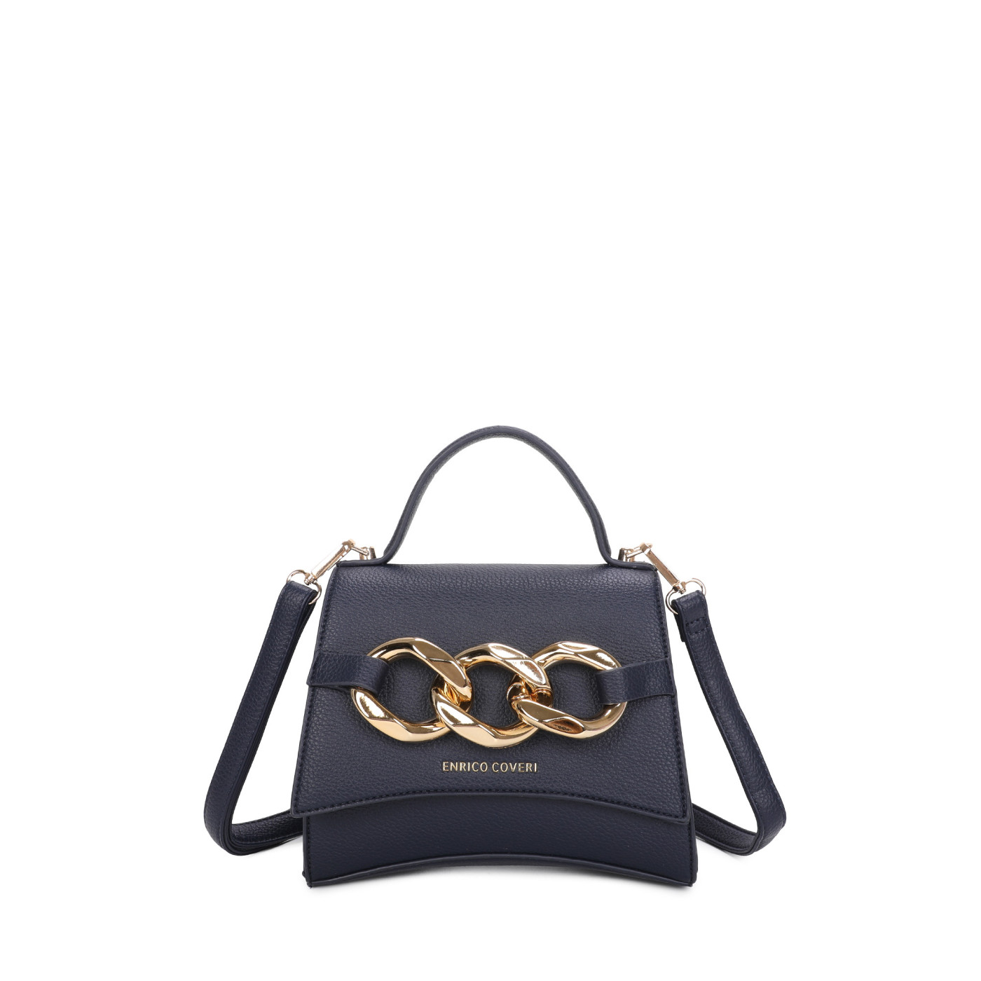 Bolso bandolera con detalles dorados