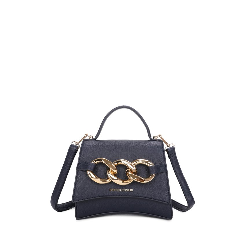 Sac à bandoulière avec détails dorés