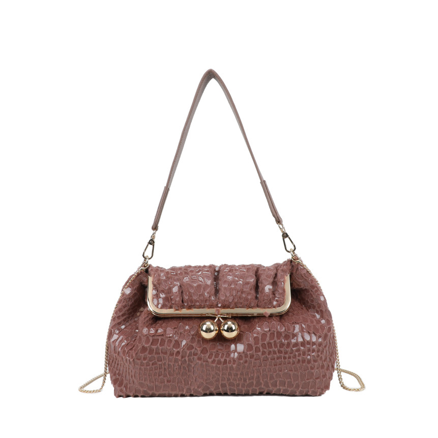 Borsa a tracolla in vernice