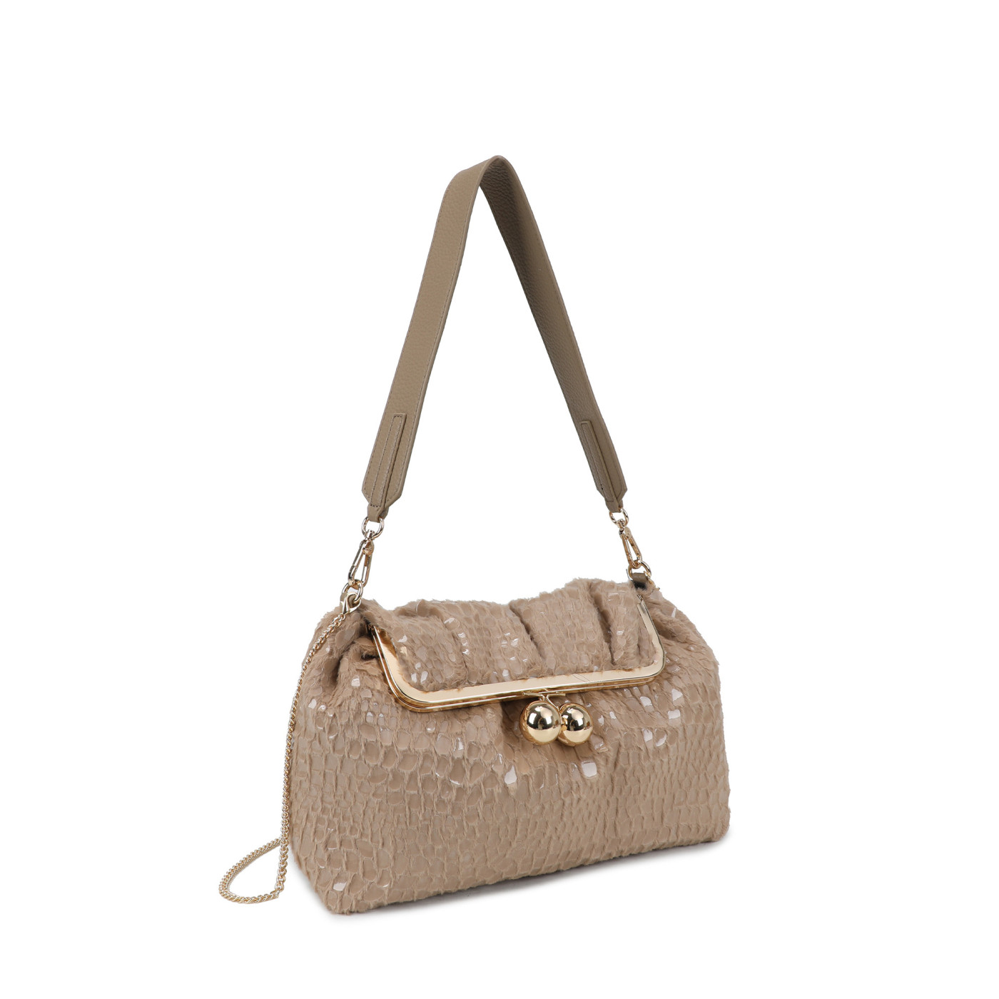 Borsa a tracolla in vernice