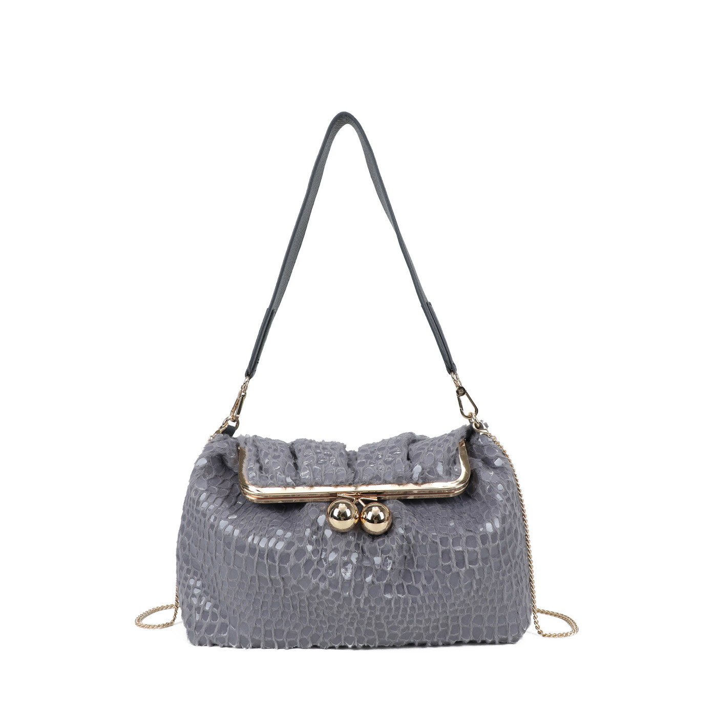 Borsa a tracolla in vernice