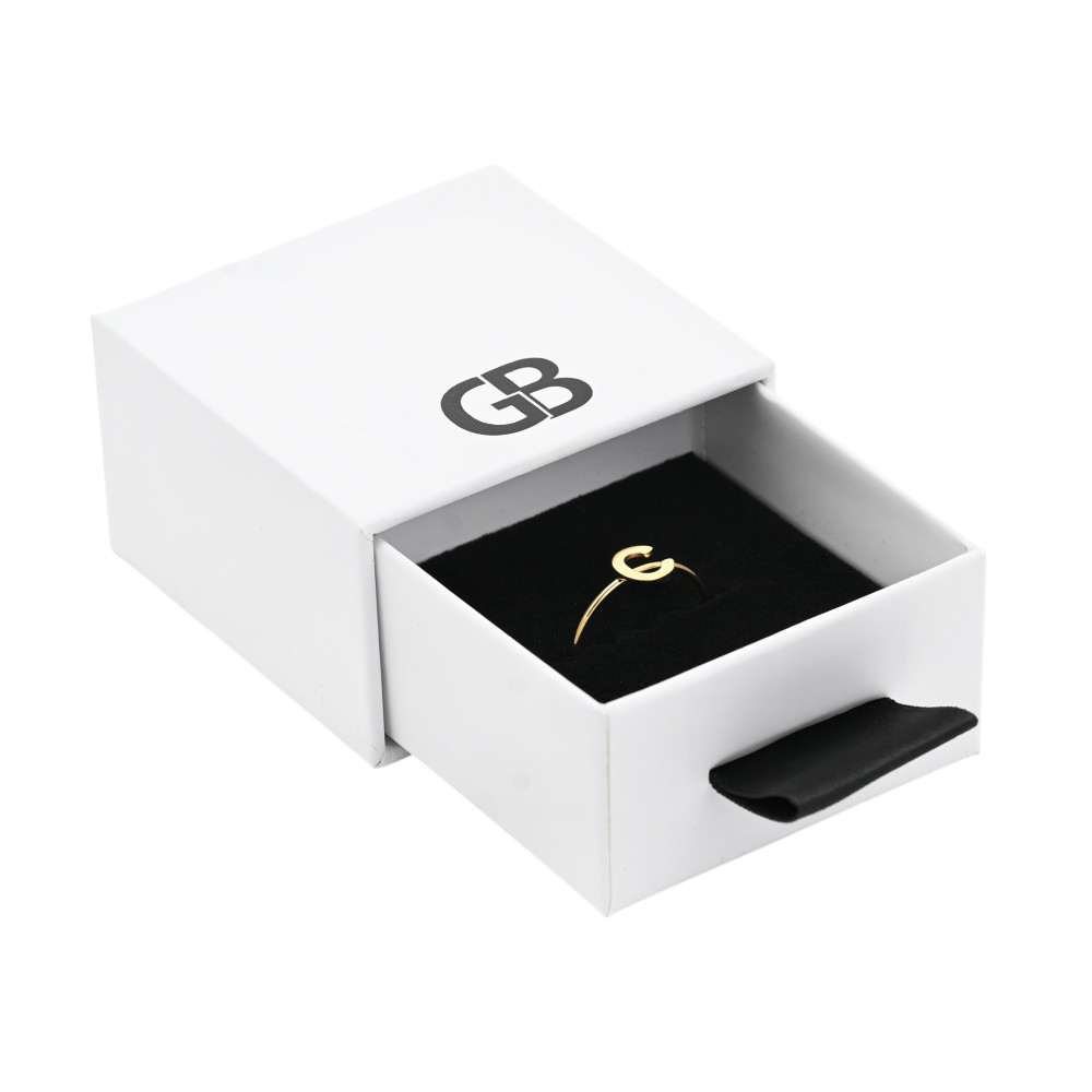 White Ring Box with GB