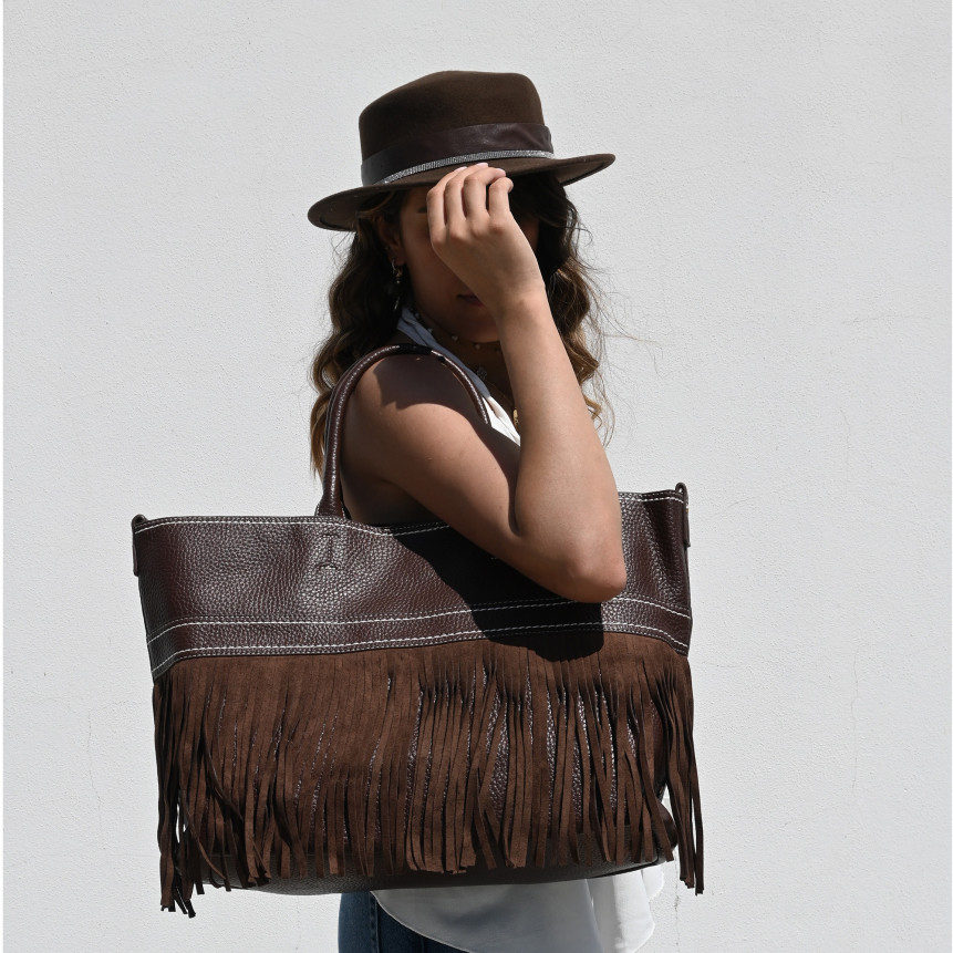 Borsa Shopper stile cowboy